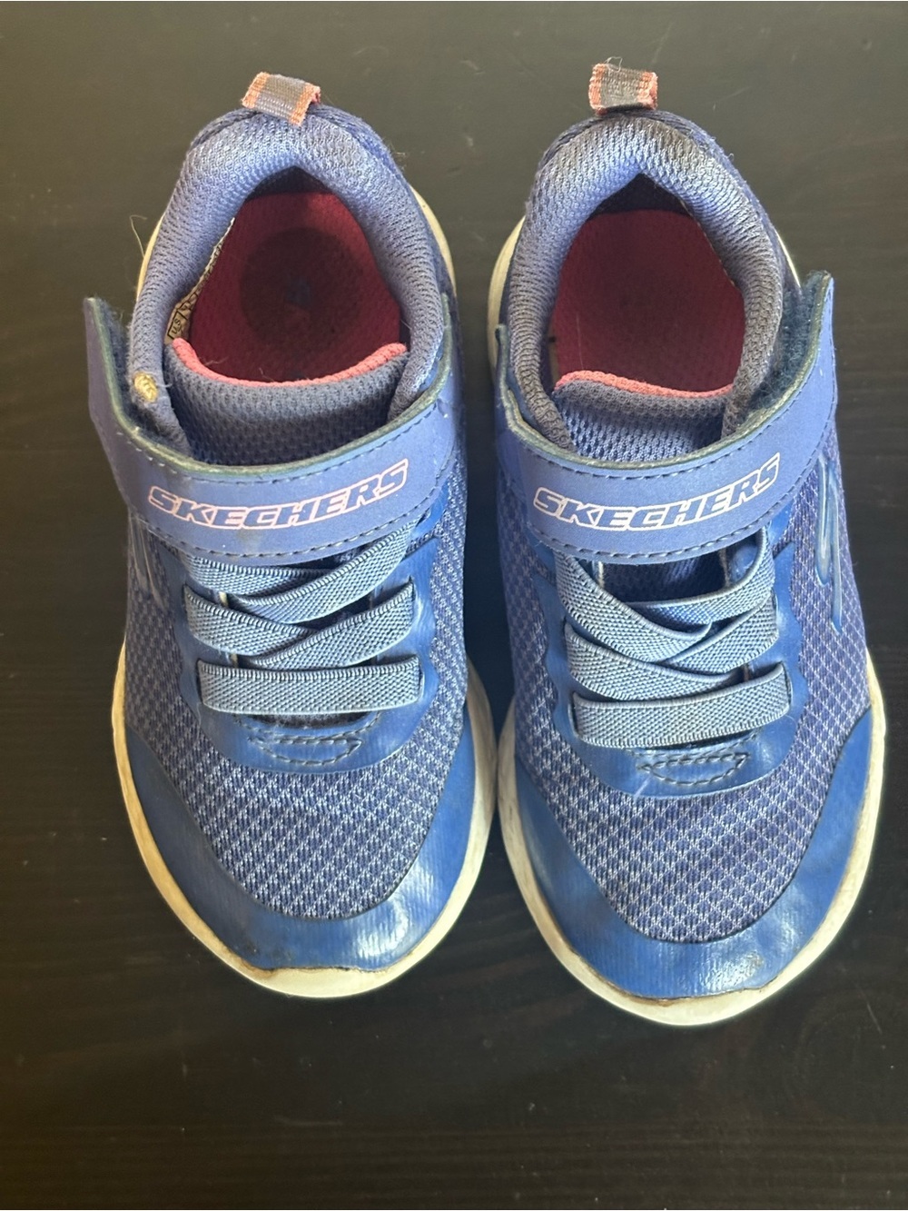 Skechers Toddler Velcro Sneakers Purple Blue Size 7 Play Shoes - Picture 6 of 7